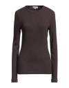 Agolde Ribbed Delphi T-shirt In Brown