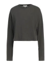 Agolde Woman T-shirt Charcoal Size L Cotton In Grey