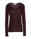 Agolde Woman T-shirt Chocolate Brown Size S Lyocell, Elastane In Burgundy