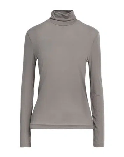 Agolde Woman T-shirt Lead Size L Lycra, Elastane In Grey