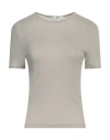 Agolde Woman T-shirt Sage Green Size L Viscose, Elastane