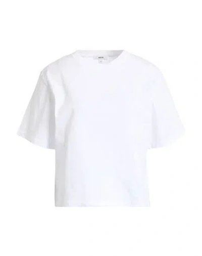 Agolde Woman T-shirt White Size Xs Cotton