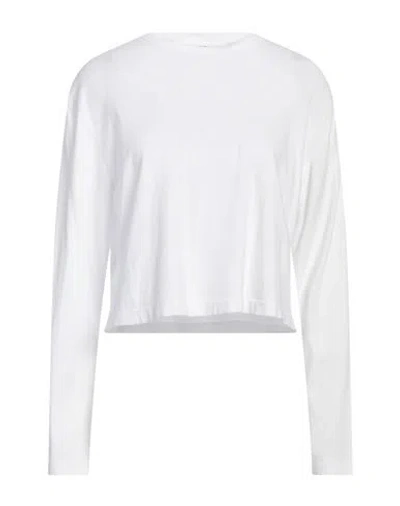 Agolde Woman T-shirt White Size S Organic Cotton In White