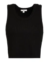 Agolde Woman Tank Top Black Size L Organic Cotton, Lyocell, Elastane In Multi
