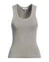 Agolde "ribbed Poppy Sleeveless In Grey
