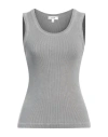 Agolde "ribbed Poppy Sleeveless In Grey