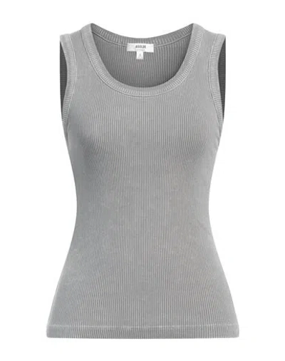 AGOLDE AGOLDE WOMAN TANK TOP GREY SIZE M ORGANIC COTTON, LYOCELL, ELASTANE