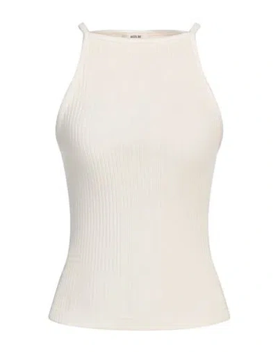 Agolde Woman Top Ivory Size M Organic Cotton, Elastane