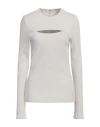Agolde Woman Top Sky Blue Size L Organic Cotton, Elastane