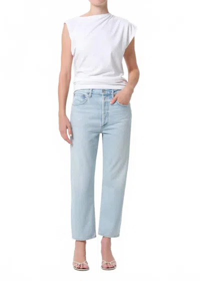 Agolde Women's 90's Crop Jean In Distract In Blue