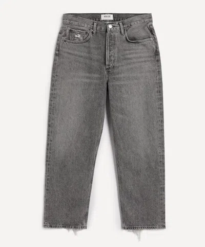 Agolde 90's Crop Mid-rise Loose Fit Jeans In Trip