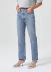 Agolde Women's 90's Luxury Denim: High Rise Straight Navigate In Blue