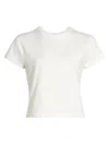 Agolde Women's Adine Shrunked T-shirt In White