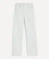 Agolde Vana Fold Wide-leg Jeans In White