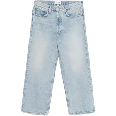 Agolde Women's Arc Loose Wide Leg Jeans, Orten In Blue