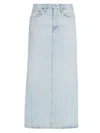 AGOLDE WOMEN'S ASTRID SLICE COTTON DENIM MAXI SKIRT