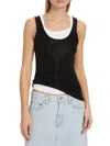 AGOLDE WOMEN'S BIANCA SCOOP-NECK TANK
