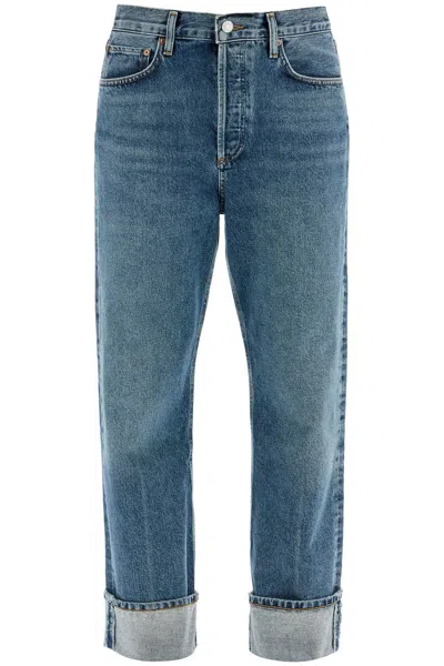 AGOLDE WOMEN'S CA STRAIGHT LOW-WAIST JEANS BY FRAN