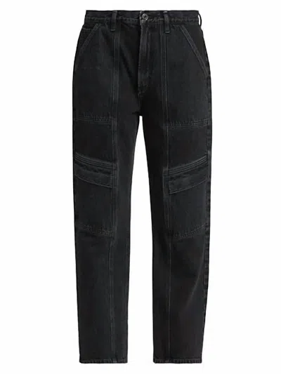 Agolde Cooper Cargo Jean In Panther In Panther (washed Black)