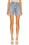 Agolde Women's Criss Cross Shorts In Symbol In Multi
