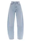 Agolde Henson Rigid Low-rise Wide-leg Jeans In Light Blue