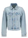 Agolde Denim Dalton Balloon Jacket With In Blue