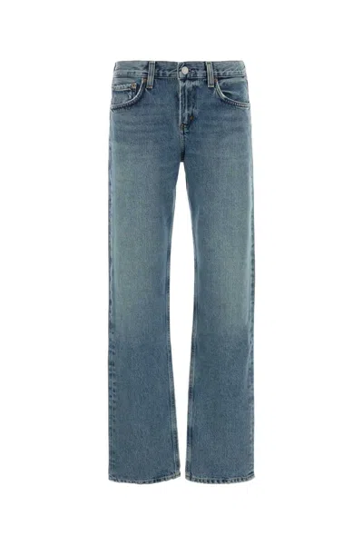 Agolde Women's Denim Jeans In Light Blue