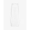 Agolde Criss Cross Straight Jeans In Element (white)