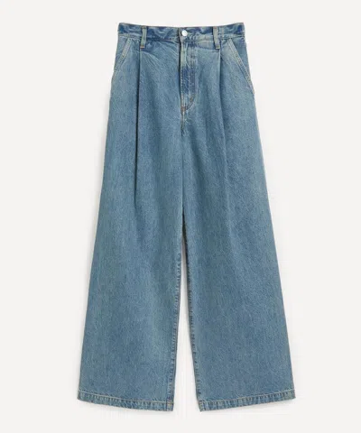 Agolde Women's Ellis Wide-leg Denim Trousers