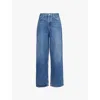 Agolde Ren High Rise Wide Leg In Essence (dk Ind)