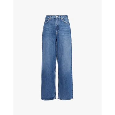 AGOLDE WOMENS AGOLDE SLUNG BAGGY WIDE-LEG DENIM JEANS