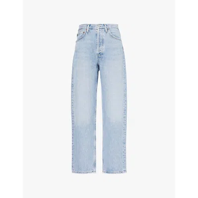 Agolde Womens Force (vint Marbled Ind) 90's Straight-leg Denim Jeans