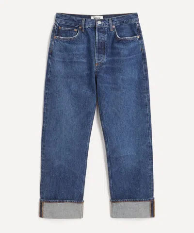 Agolde Women's Fran Low-slung Straight Jeans