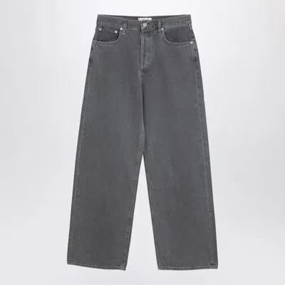 AGOLDE WOMEN'S GREY REGENERATED DENIM JEANS