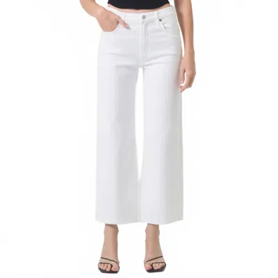 Agolde Women's Harper Crop Pants In Sour Cream In Multi