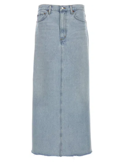 Agolde Women's Hilla Skirt In Blue