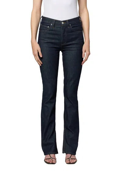 Agolde Women's Ingram Split Skinny Jean In Rinse In Black