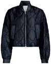 Agolde Iona Quilted Jacket Ink In Blue