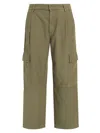Agolde Jericho Cropped Cargo Pants In Fatigue