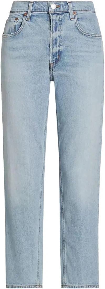 Agolde Women Kye In Diversion Five-pocket Straight Leg Pants In Blue