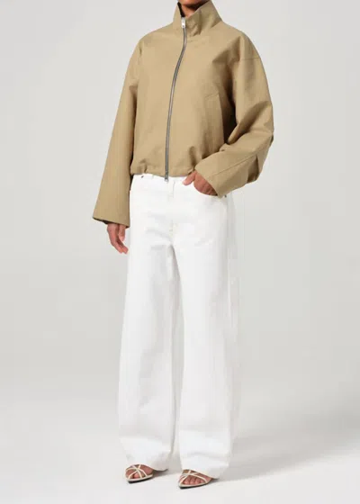 Agolde Women's Laurie Jacket In Khaki In Neutral