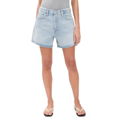 AGOLDE AGOLDE WOMEN'S LEITH LOW SLUNG RELAXED FIT DENIM SHORTS, CONVERT