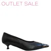 Agolde Women's Lenor Bicolor Pumps In Black In Black