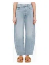 Agolde Henson Rigid Low-rise Wide-leg Jeans In Blue