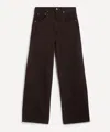 Agolde Women's Low Curve Jeans In Sloe Berry In Black