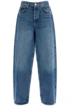Agolde Luna Pieced Cotton Denim Jeans In Blue