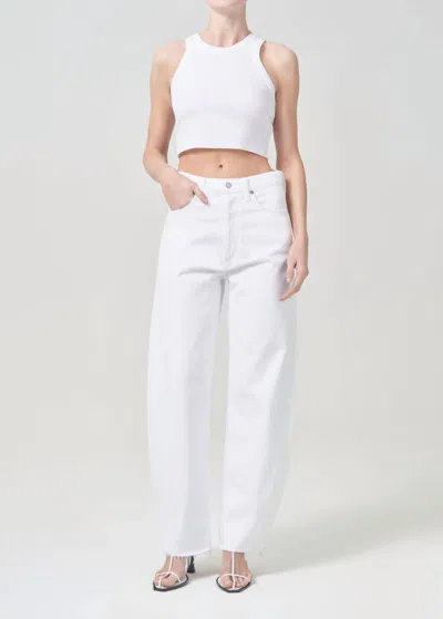 Agolde White Luna Pieced Jeans