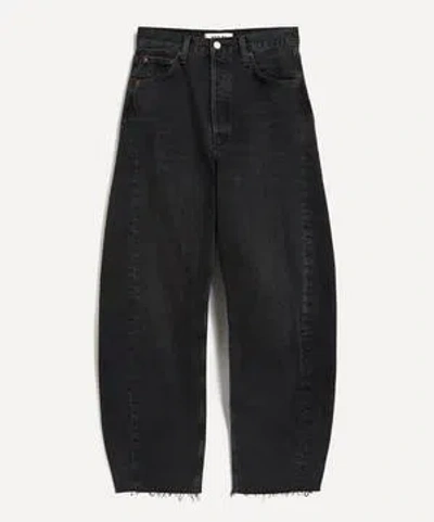 Agolde Women's Luna High-rise Pieced Taper Jeans In Posses