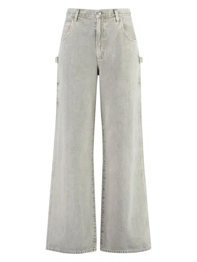 Agolde Women's Magda Carpenter Jeans In Grey