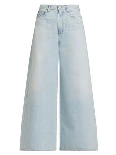 Agolde Women's Nolan High-rise Wide-leg Jeans In Blue